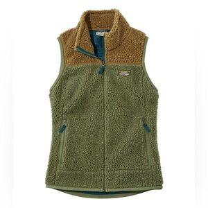 LLBean Mountain Pile Fleece Vest Color Block